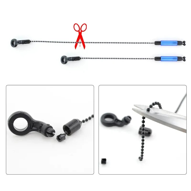 HIRISI Carp Fishing Soft Chain Swinging Device Durable Hanger Swinger Fish Tools Accessories Fishing Pliers Bite Signal Alarm Zpaxo