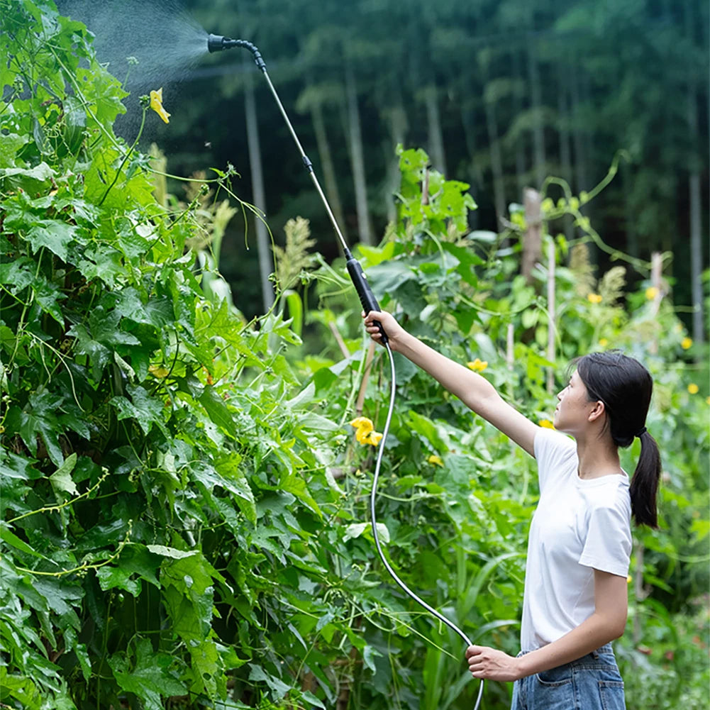 Electric Sprayer USB Rechargeable Lawn Water 2 4 Mist Nozzles