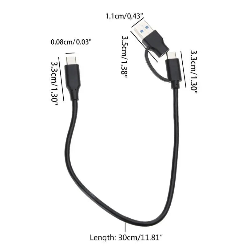 652F Fast Charging Cable 1 USB Type-c Wire Data Sync 10Gbps Zpaxo