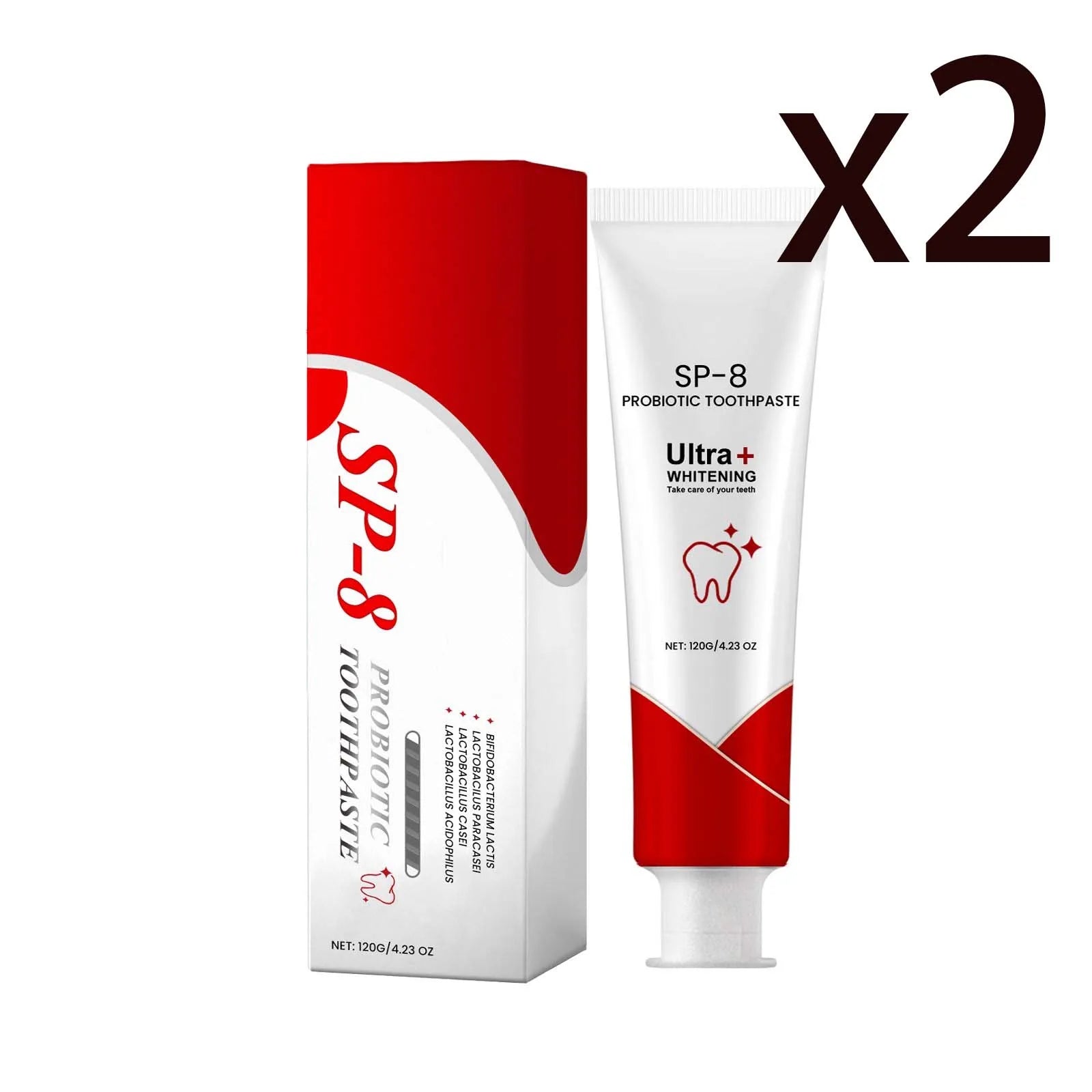 Probiotic Whitening Toothpaste – Fresh Breath & Gum Care 120g Whitening Toothpaste Zpaxo 2x120g