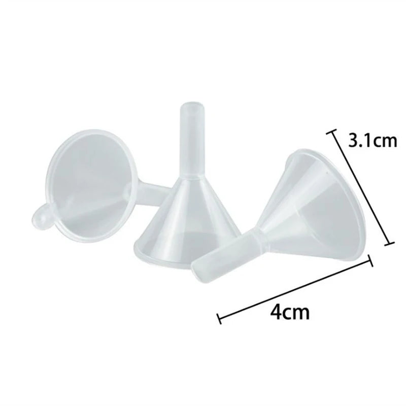 Mini Plastic Funnel Small Mouth Liquid Oil Funnels 39x31mm Laboratory