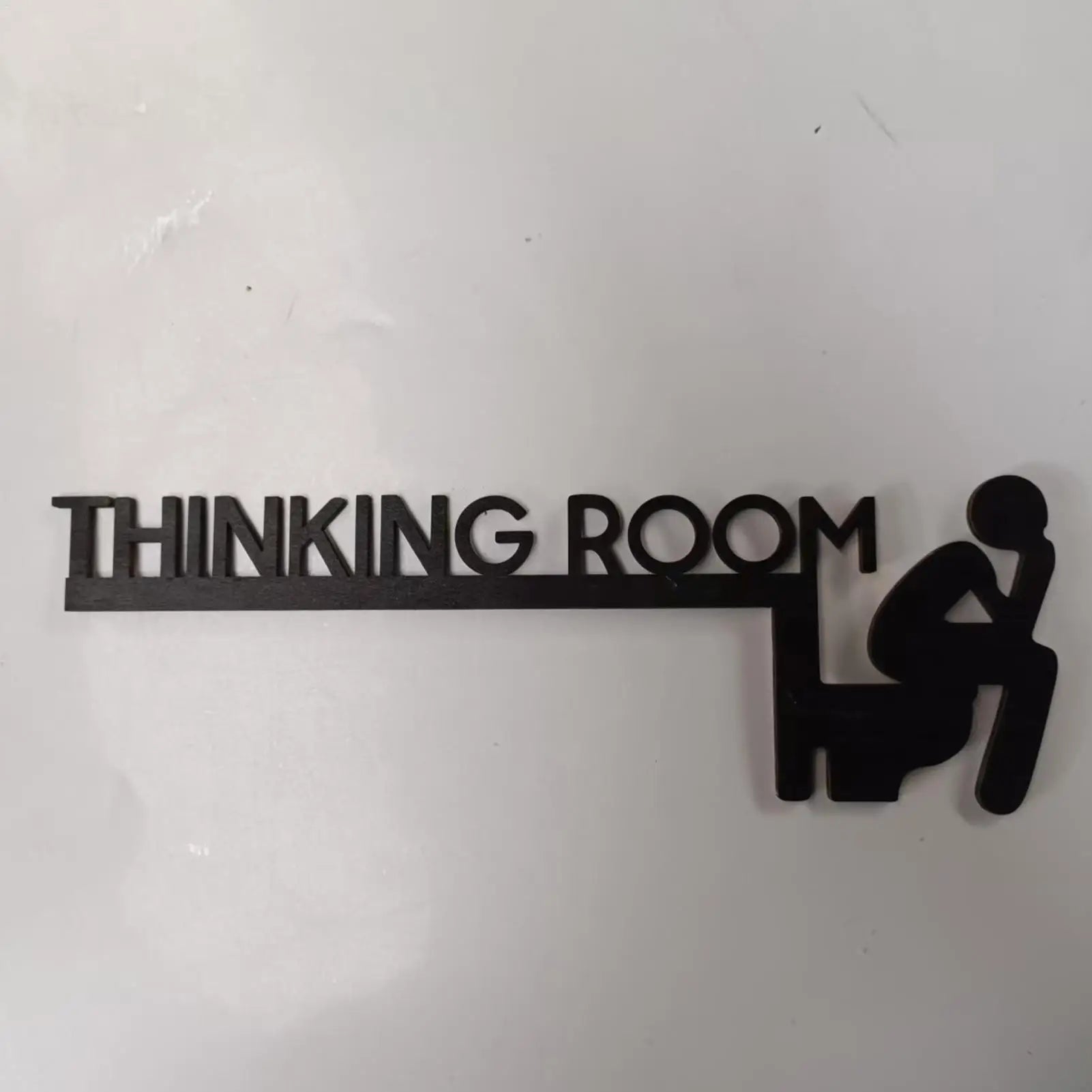 Thinking Room Bathroom Sign over Door Thinking Room Fun Wood Toilet Door Sign Unique Thinking Room Fun Toilet Door Sign Funny Zpaxo Default Title