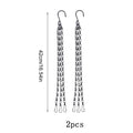 4/2Pcs Hanging Baskets Chains with Hooks 18 Inch Flower Plant Pot Replacement Chain Hanger for Bird Feeders Lanterns Ornaments Zpaxo 2Pcs