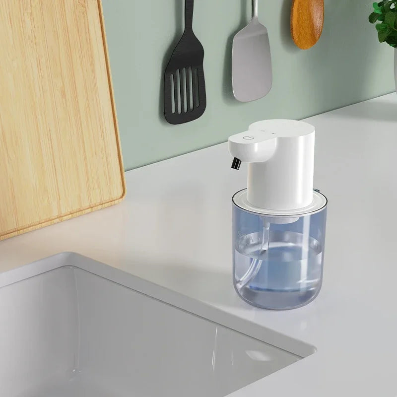 450ml Automatic Inductive Soap Dispenser USB Rechargeable Touchless Foam Soap Dispenser Smart Hand Washing Soap Dispenser Zpaxo