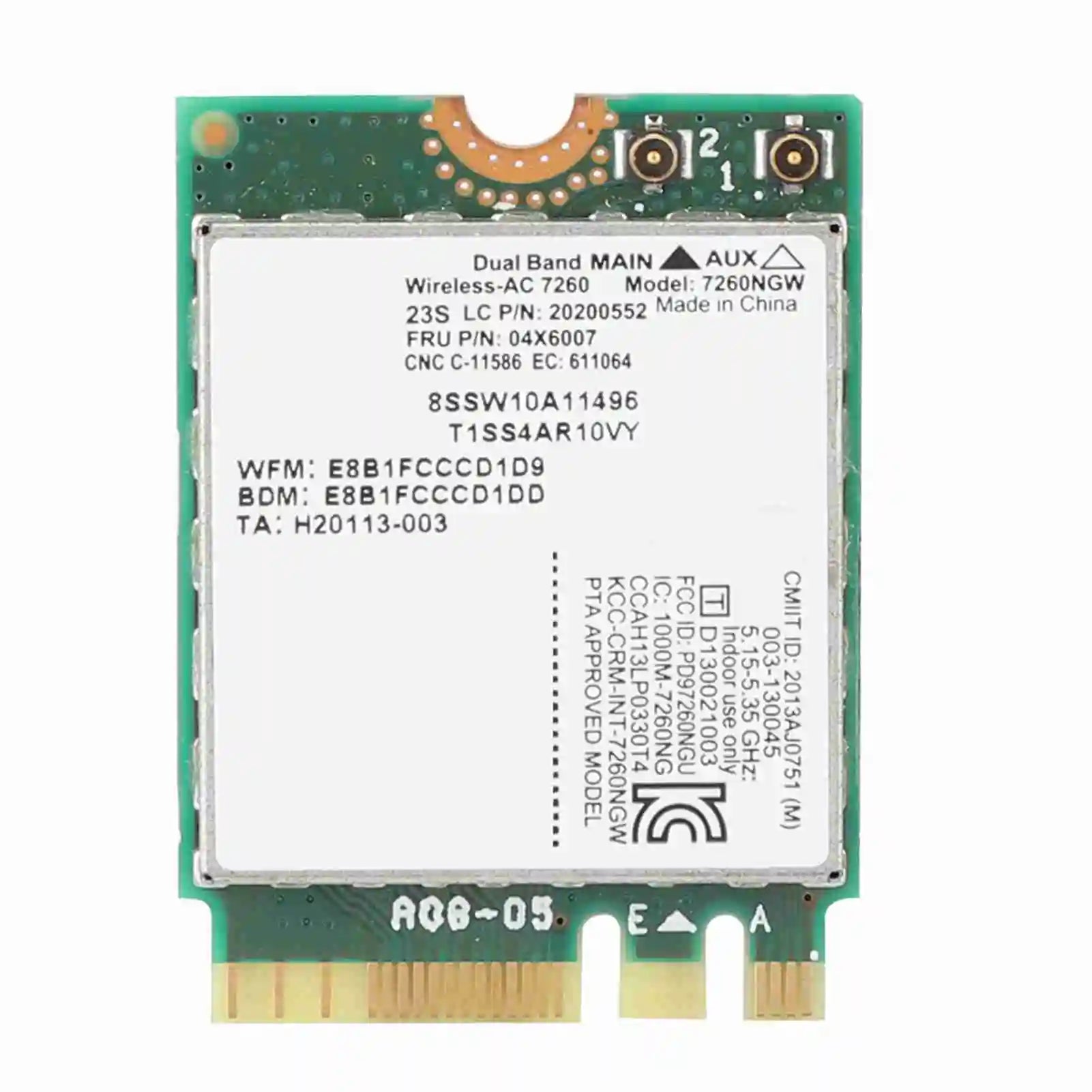 Network Card Intel Dual Frequency Wireless 7260 AC 867Mbps Special