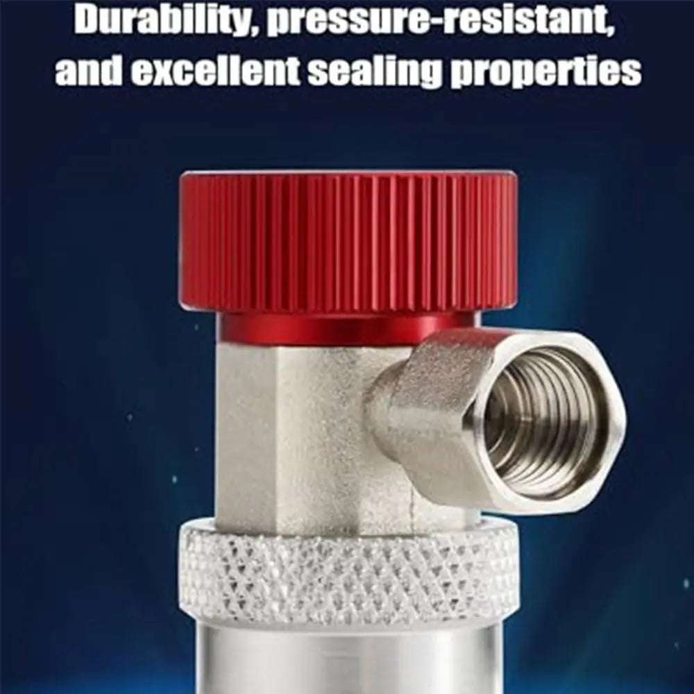 Fluoride Quick Coupler Quick Coupling H/L Connector Adjustable Design Air Conditioner Coupler Quick Connect Brass Construction Zpaxo