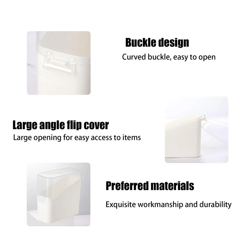 Lid Sliced Cheese Container Mini Storage Box Swabs Dental Floss Tea