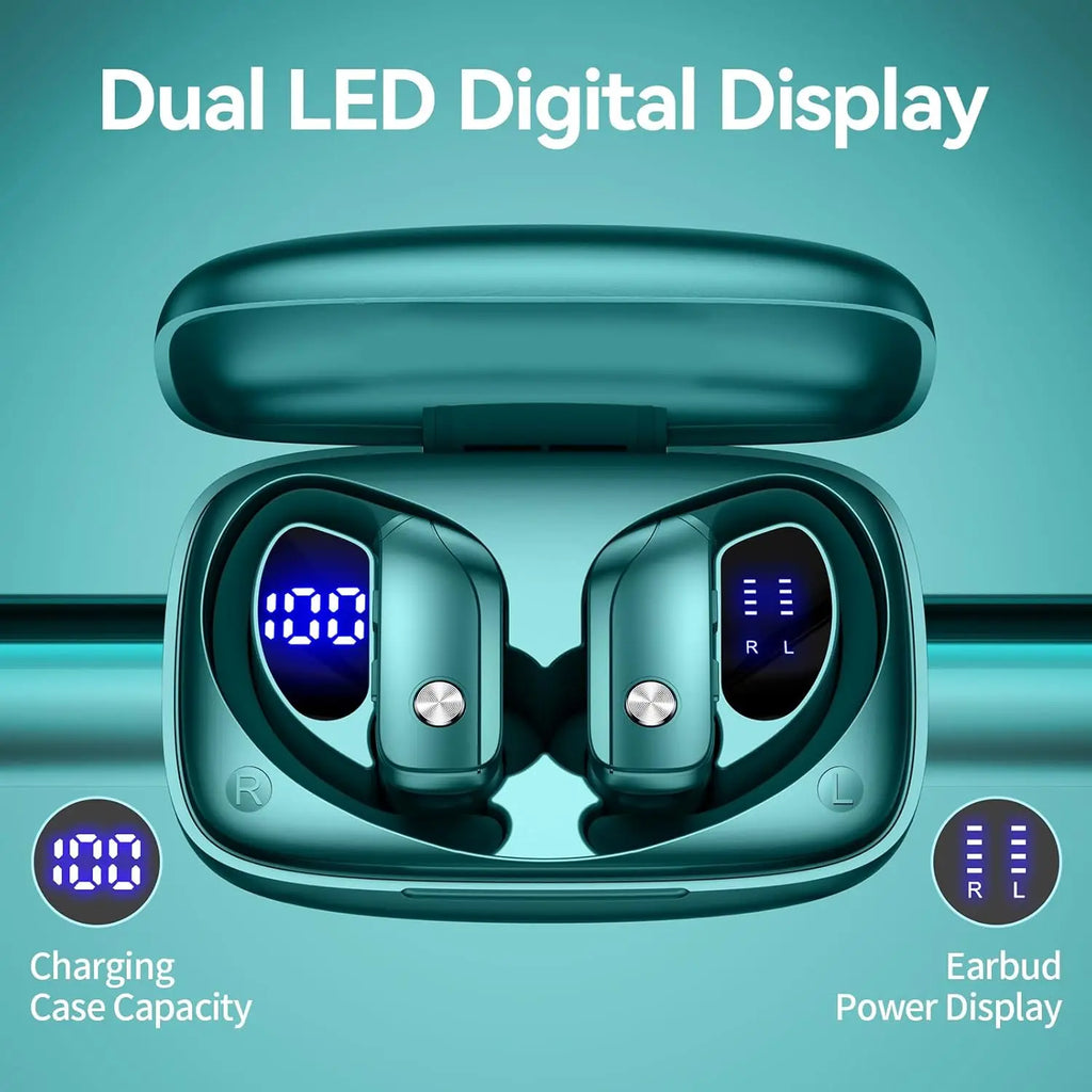 Ear Buds Wireless Earbuds Bluetooth Headphones 80H Playtime LED