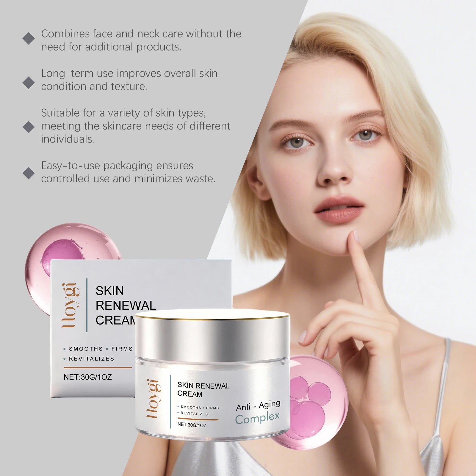 Hoygi Anti-Fatigue Facial Moisturizer – Hydrating Face Cream Facial Moisturizer Cream Zpaxo