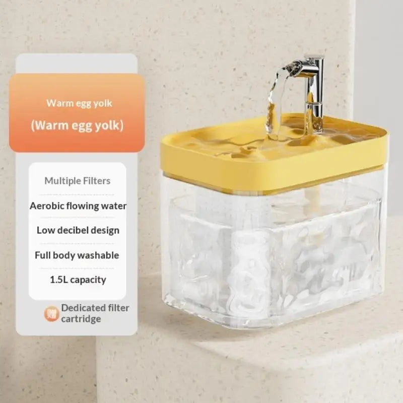 Automatic Pet Dog Cat Water Dispenser Fountain Loop Mute Pump Smart Zpaxo A5