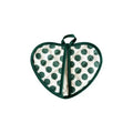 Heart-shaped Hand Clip Heat Insulation Pad Coaster Anti-scalding Zpaxo 1PCS Green