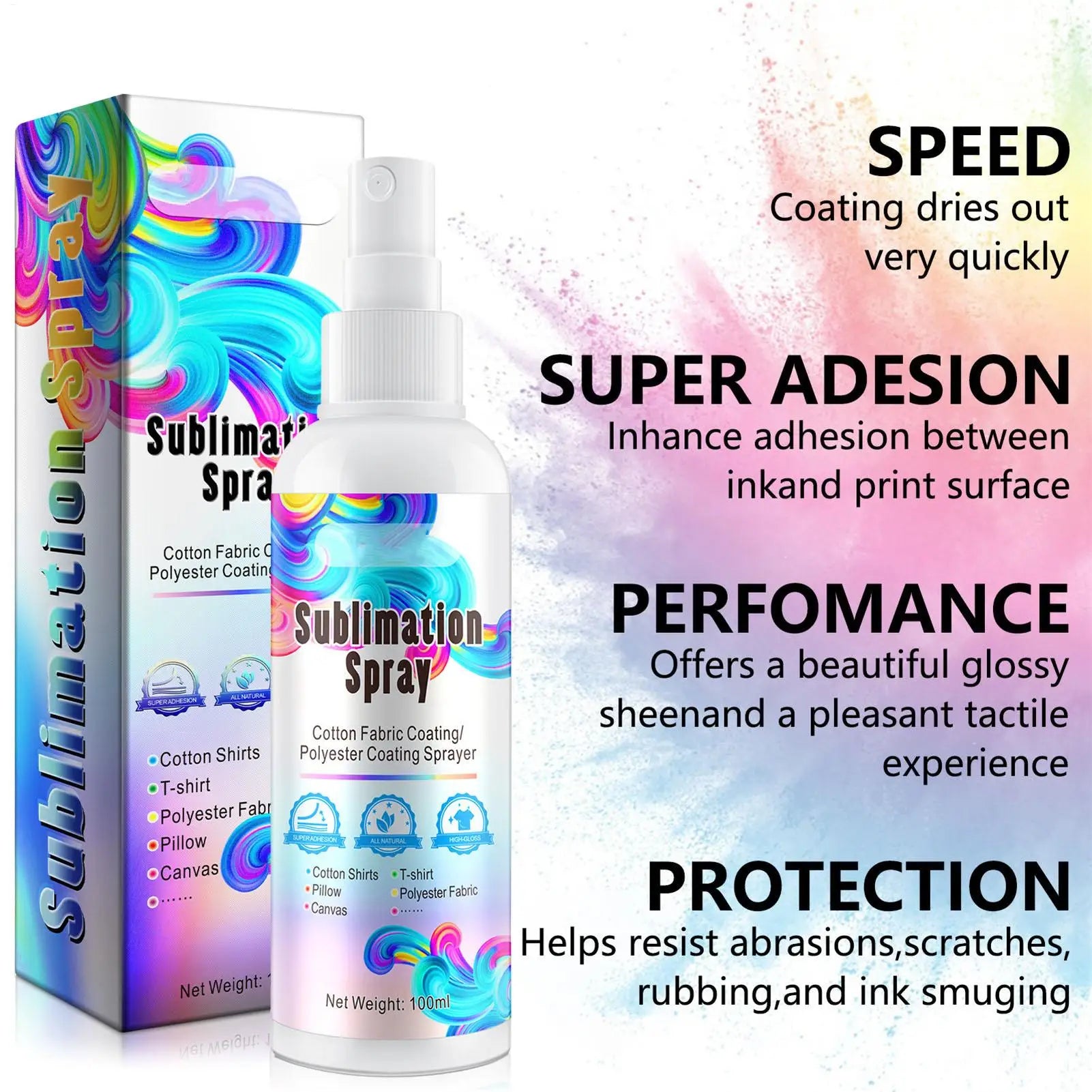 Quick Dry Fixed Spray Sublimation Protective Coating Decontamination
