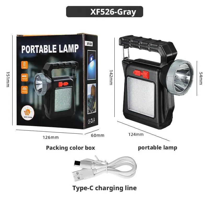 ESMARTER Solar Rechargeable LED Searchlight | Handheld Spotlight