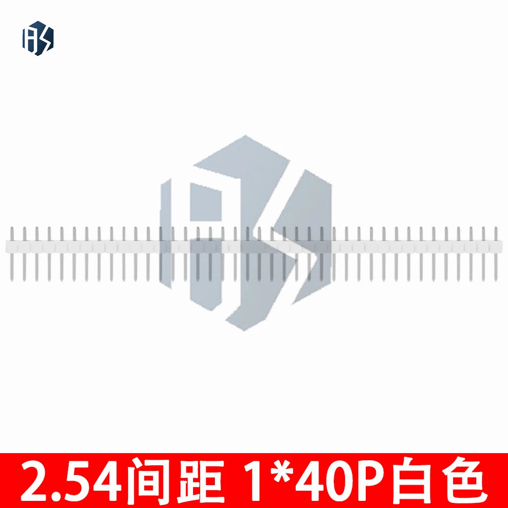 PCB Board Soldering Pin Header – 10pcs 40 Pin 2.54mm Breakable Strip, 10 Colorful Single Row Male Connectors Zpaxo