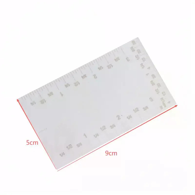 1/2Pcs Portable Square Edge Ruler Stainless Steel Marking Tool Woodworker Edge Rules Durable Pocket Ruler Zpaxo