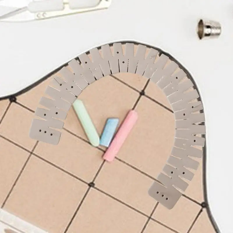 Silicone Hemmer Professional Sewing Tool Hem Ruler Auxiliary Hemming