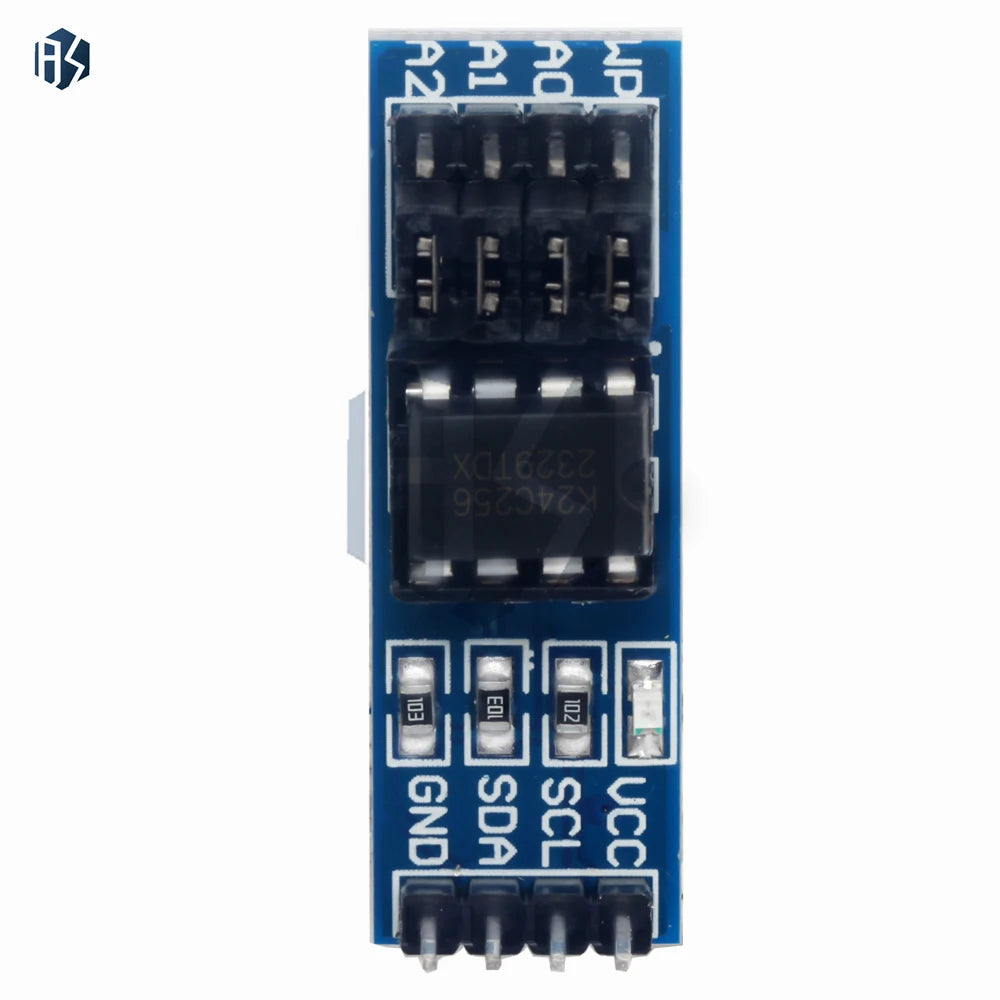‌AT24C256 I2C EEPROM Memory Module (256Kbit, 1.8-5.5V) with SOP-8 Package & Address Pins I2C Interface Storage Board for Ardui Zpaxo