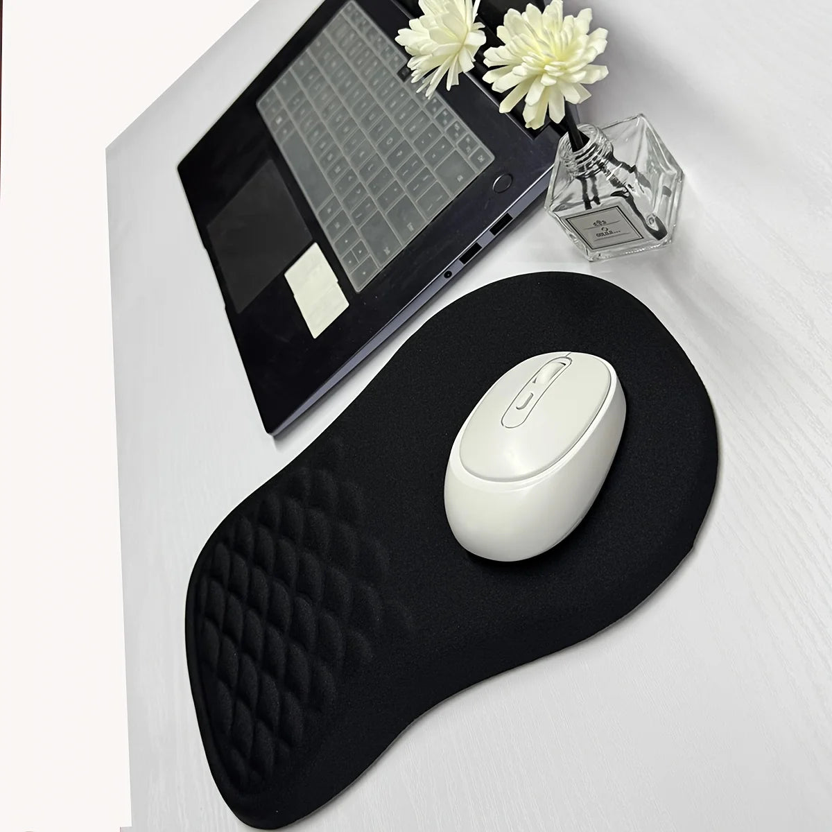 Ergonomic Mouse Pad Large Wrist Support Anti-slip Rubber Base Durable Zpaxo