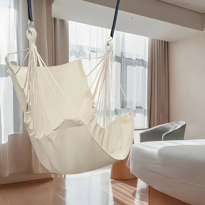 Relaxing Casual Fabric Hammock Chair Swing Rocking Comfort College