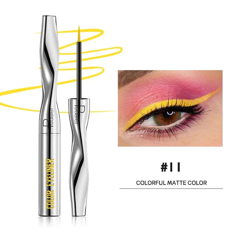 Colourful Eyeliner Liquid Waterproof Matte Pearllight Pen Long Zpaxo 11