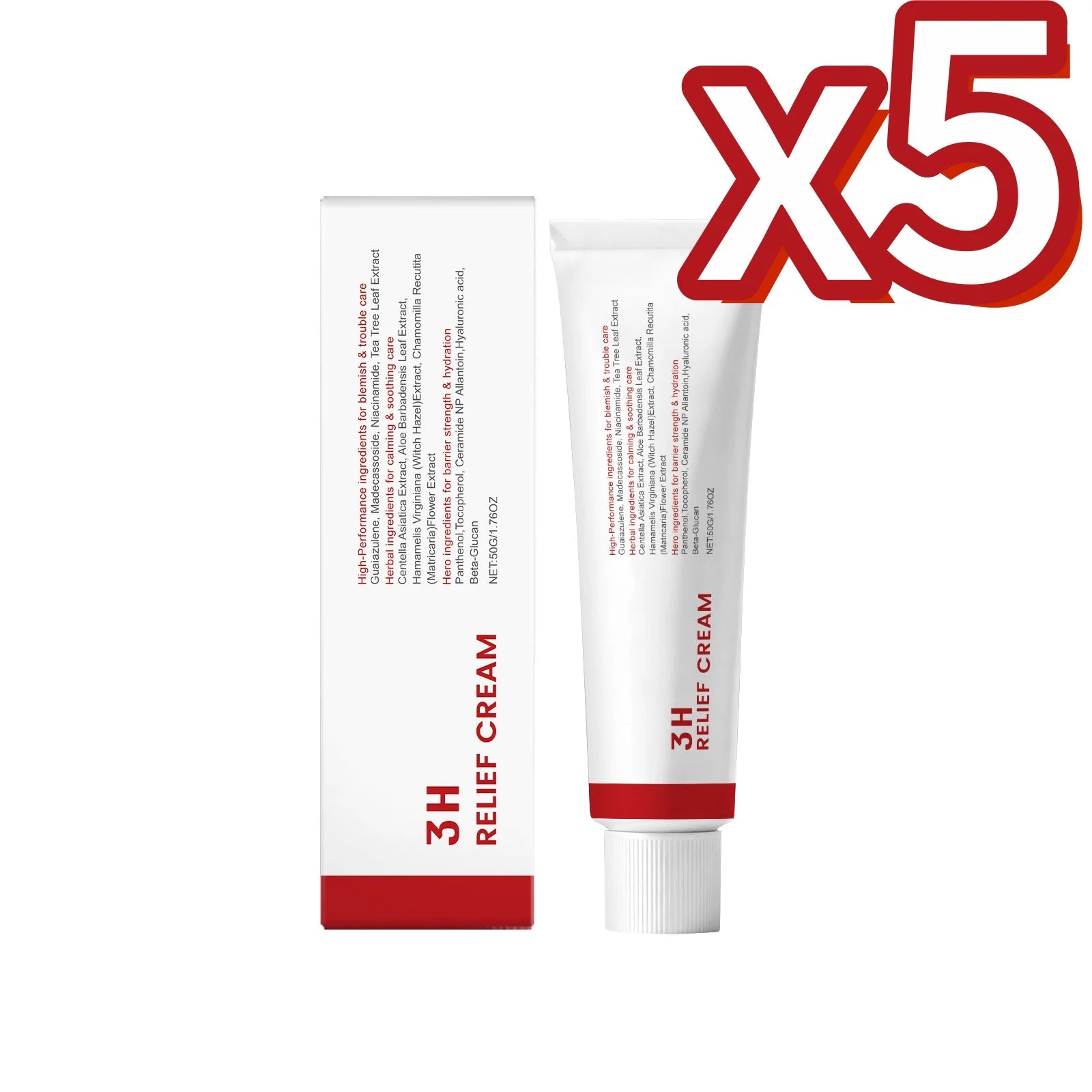 Centella Nicotinamide Face Cream – Moisturize, Brighten & Calm Face Moisturizer Cream Zpaxo 50g Boxed X5PCS