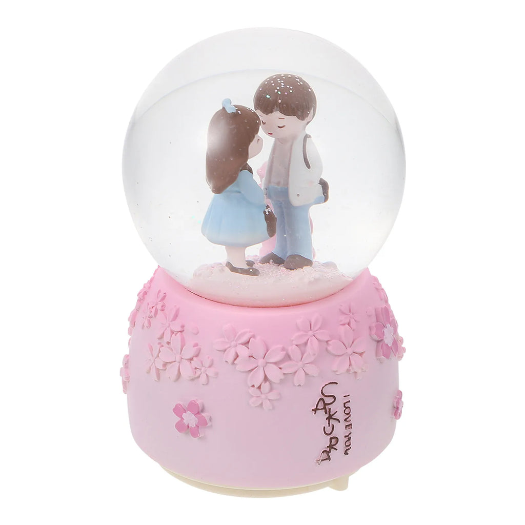 Valentine's Day Musical Crystal Ball Romantic Decorative Desktop