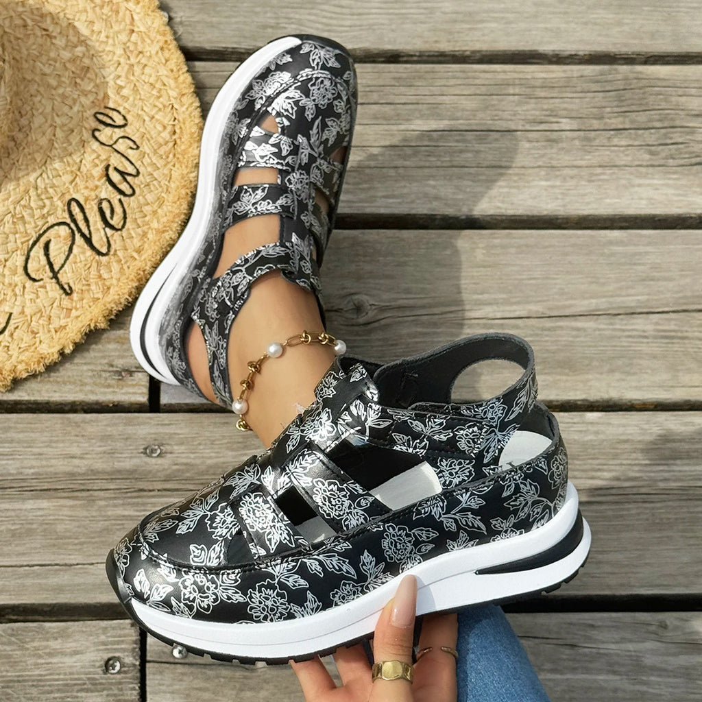 Women Flat Sandals Luxury Outdoor Platform Wedges Sneakers Slip Zpaxo