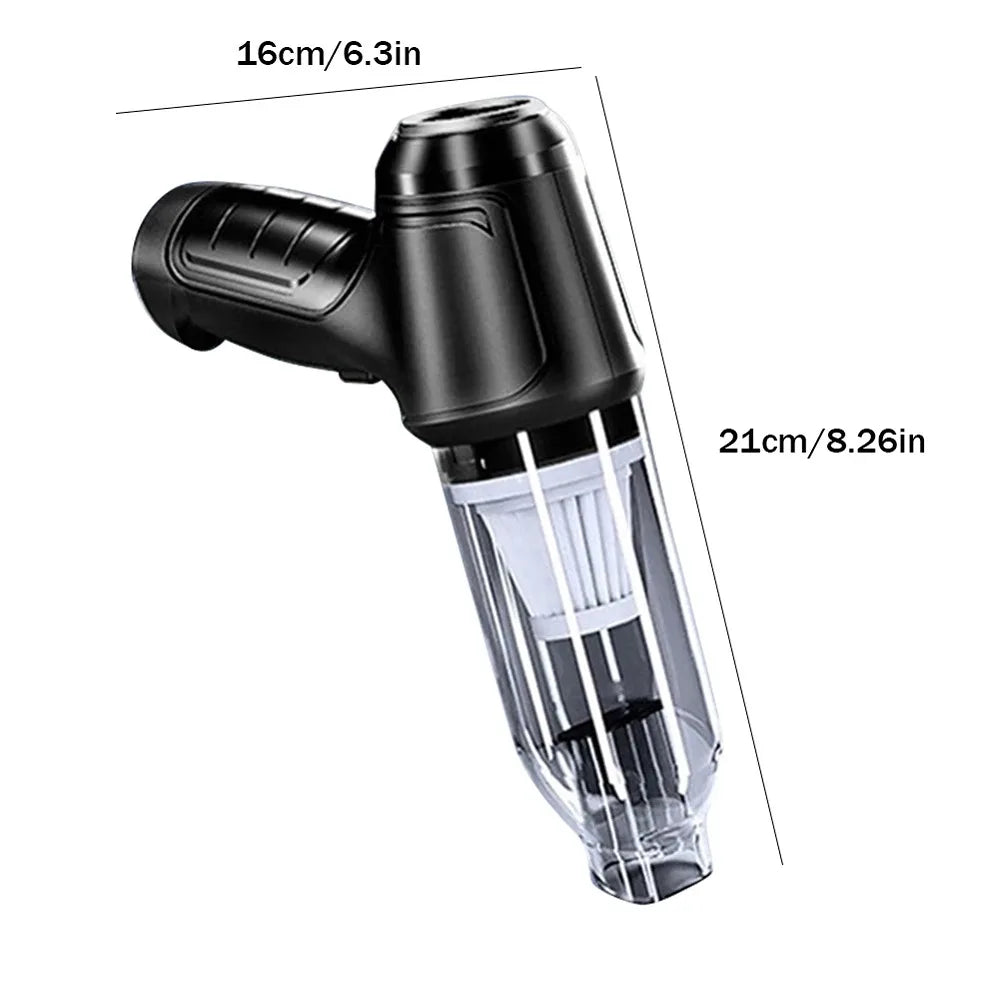 Suitu Car Mounted Vacuum Cleaner, Wireless Home and Car Dual-purpose Dry and Wet Vacuum Cleaner, High-power Portable Handheld VA Zpaxo