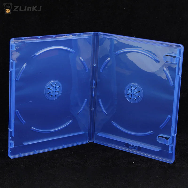 ▶1/2/3PCS Blue CD DVD Discs Storage Box Cover CD Game Case Protective Box Game Disk Holder Disk Case Zpaxo