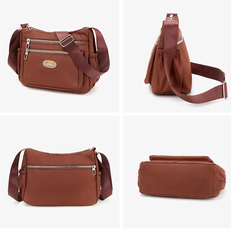 Oxford Cloth Bag for Mom Telphone Key Bag Small Shoulder Bag for Female Leisure Cloth Bag Female Crossbody Shopping Purse Zpaxo