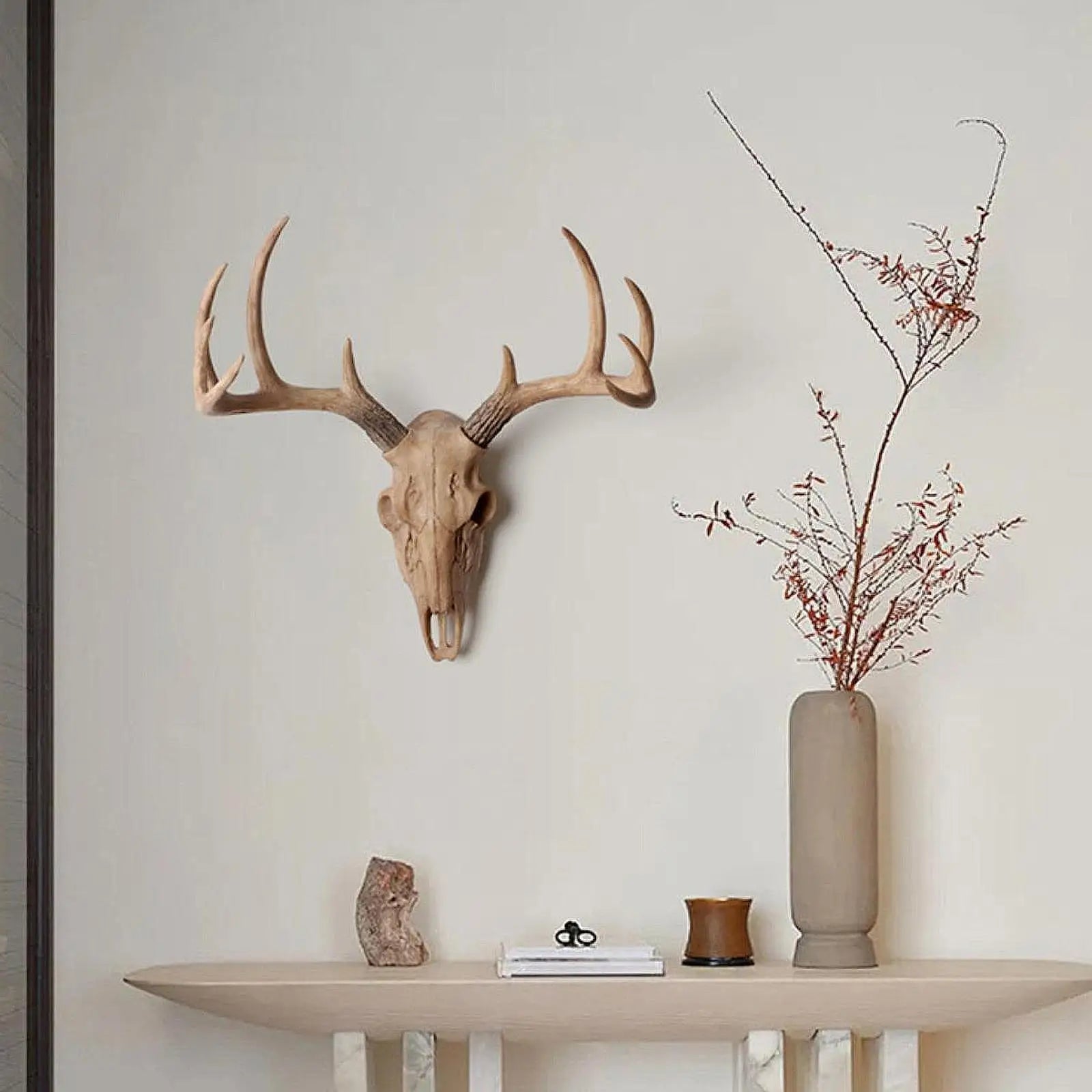 3D Sheep Skull Wall Sculpture – Vintage Resin Animal Wall Decor Wall Sculpture Zpaxo