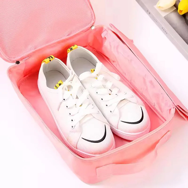 Portable Travel Shoe & Clothes Organizer Bag | Foldable Oxford Travel Organizer Bag Zpaxo