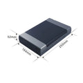 5.25inch External Hard Drive Enclosure USB3.0/2.0 To SATA Hard Disk Box Support DVD External Hard Drive Case 16 Speed Recording Zpaxo USB2.0 EU plug