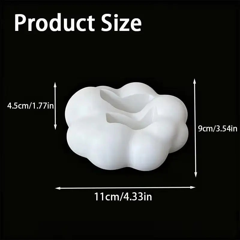 3D Cloud-shaped Remote Control Holder Cute Desktop Organizer Stand TV