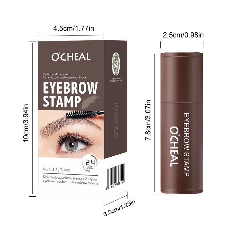 Eyebrow Powder Seal Easy Waterproof Sweat Proof Multiple Shape Zpaxo