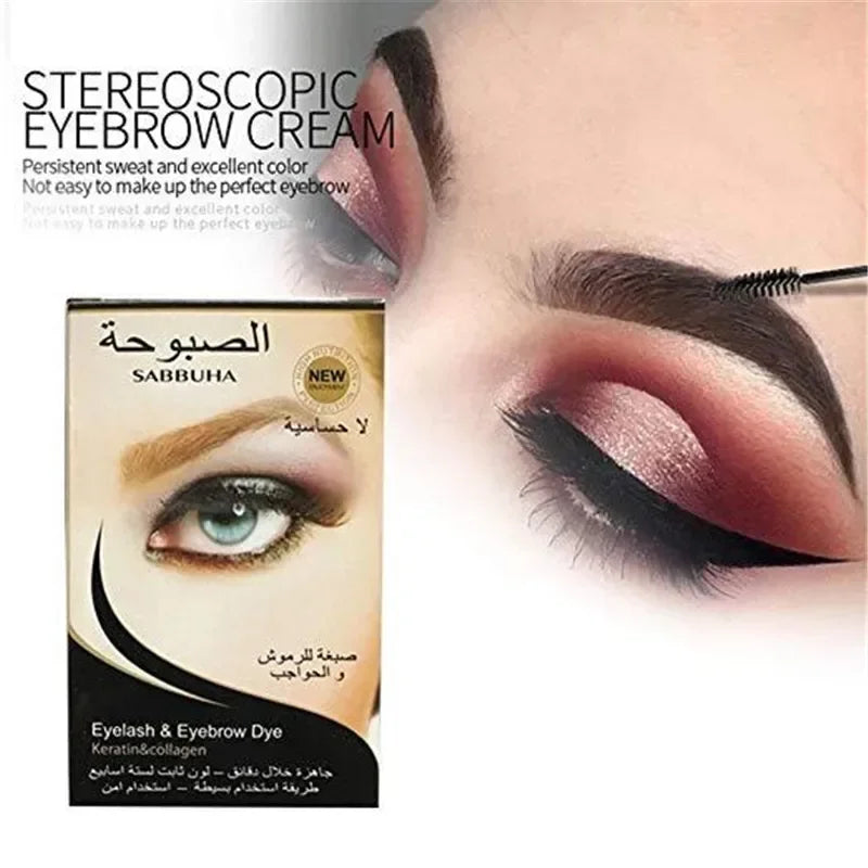1 PC Professional Series Eyelash Eyebrow Dye Gel 15-minute Fast Tint Easy Dye Eyelash Brown Black Color Tint Cream Kit Zpaxo