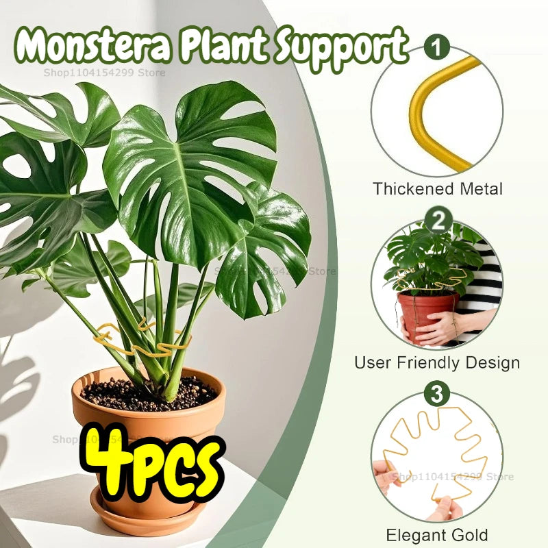 Large Monstera Plant Support Frame Sturdy Climbing Stems Leaf Stabilizer for Tall Houseplant Hanging Plant Stand Plants Holder Zpaxo