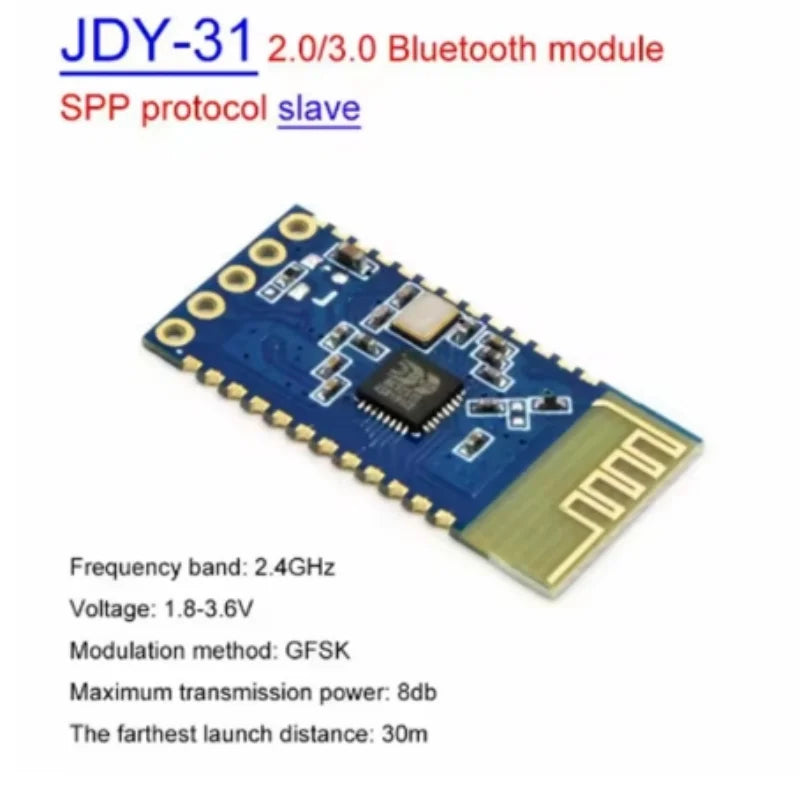 JDY-31 SPP-C Bluetooth serial pass-through module wireless serial communication from machine Wireless SPPC Replace HC-05 Zpaxo