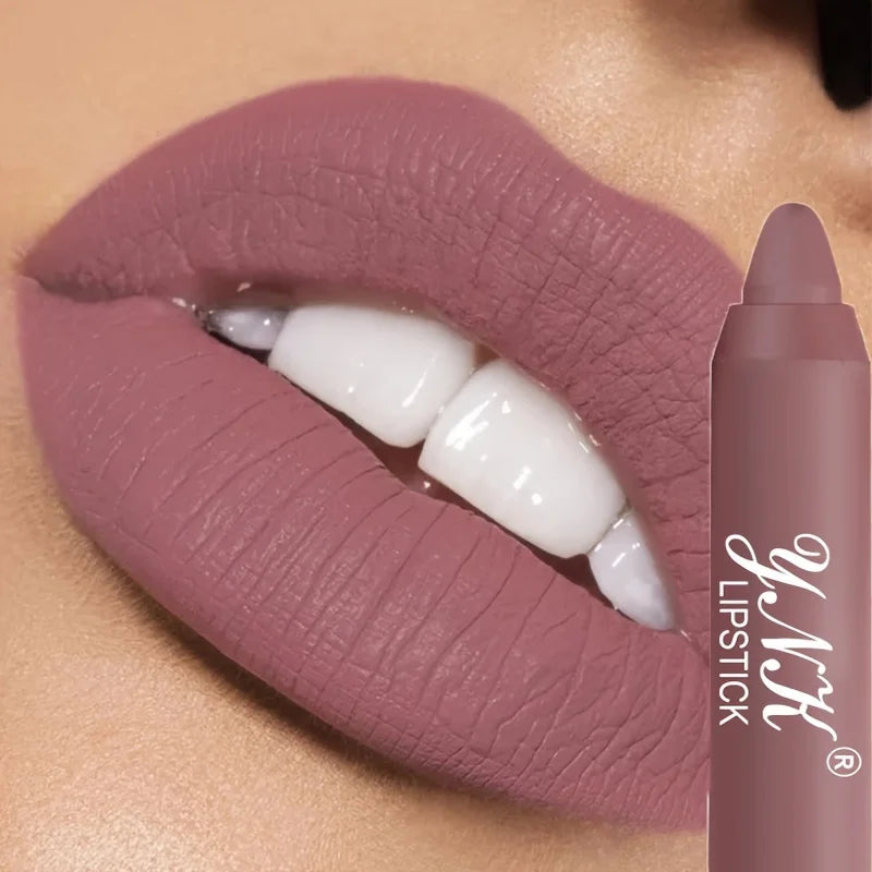 12Colors Velvet Matte Lipsticks Pencil Waterproof Long Lasting Sexy Zpaxo