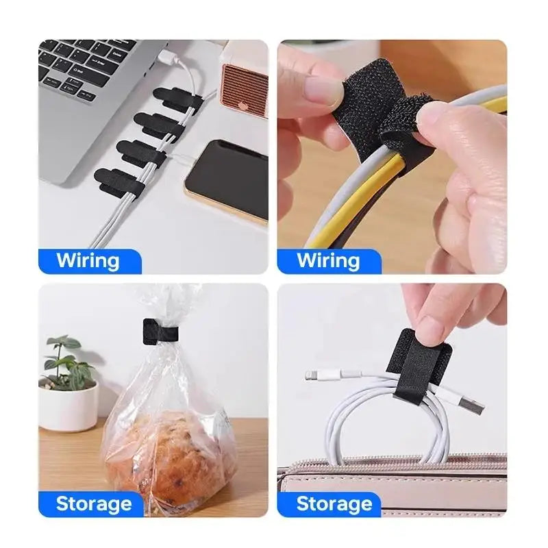5- Reusable Cable Ties Fastening Wire Organizer Cord Rope Holder Self