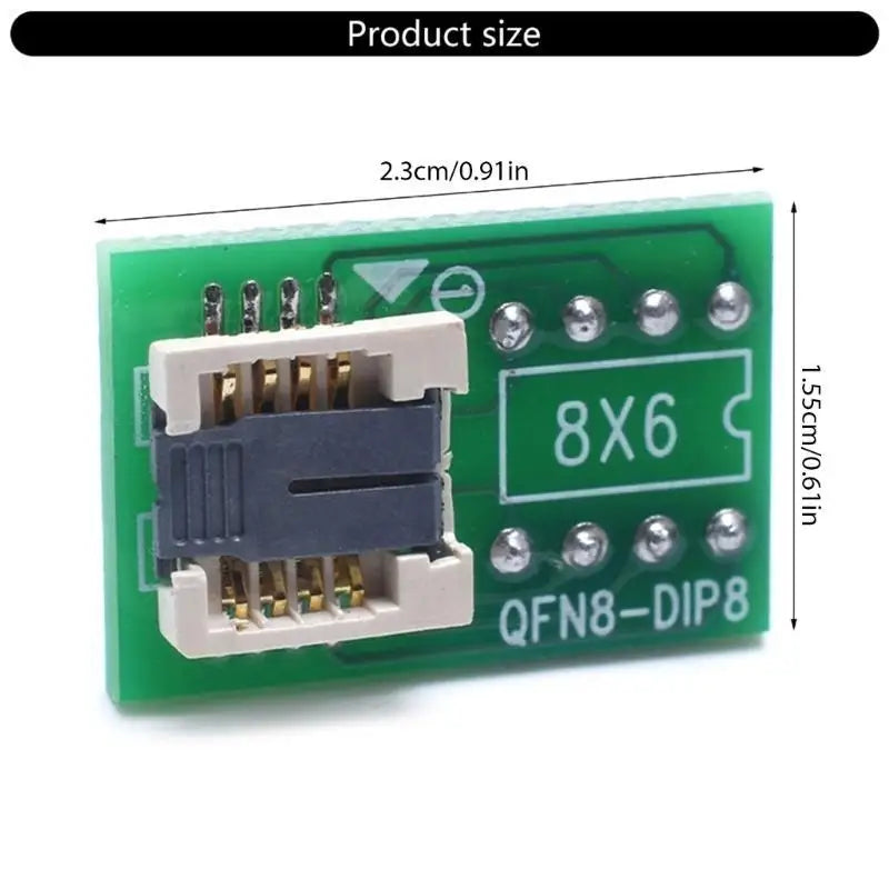 IC Chip Adapter QFN8 WSON8 MLF8 DIP8 Converter Circuit Development Zpaxo