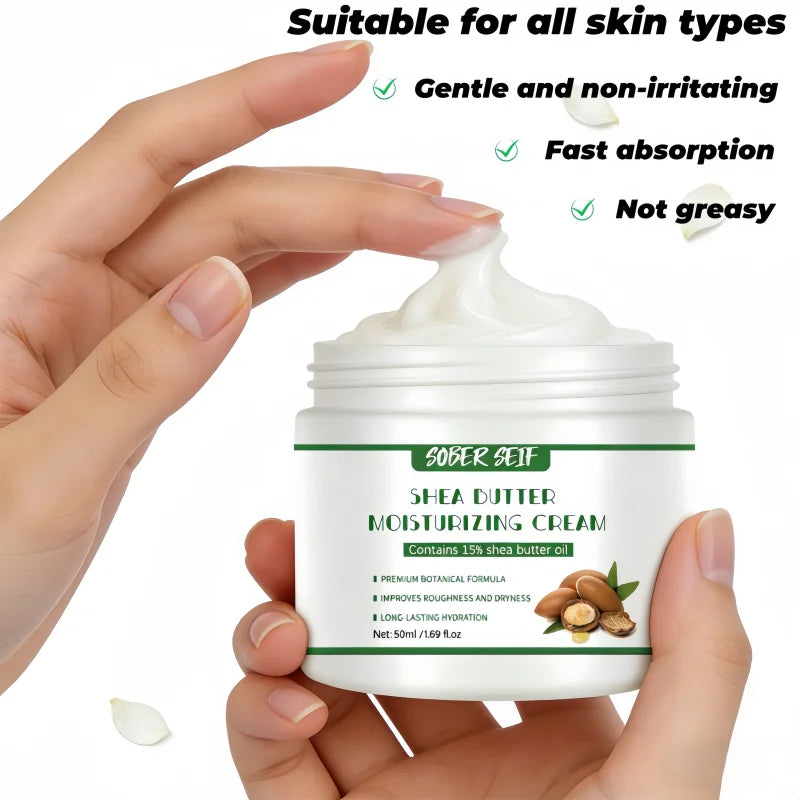 50ml High‑Concentration Moisturizer Hyaluronic Acid Shea Butter Deep Nourish Dry Skin Care Zpaxo
