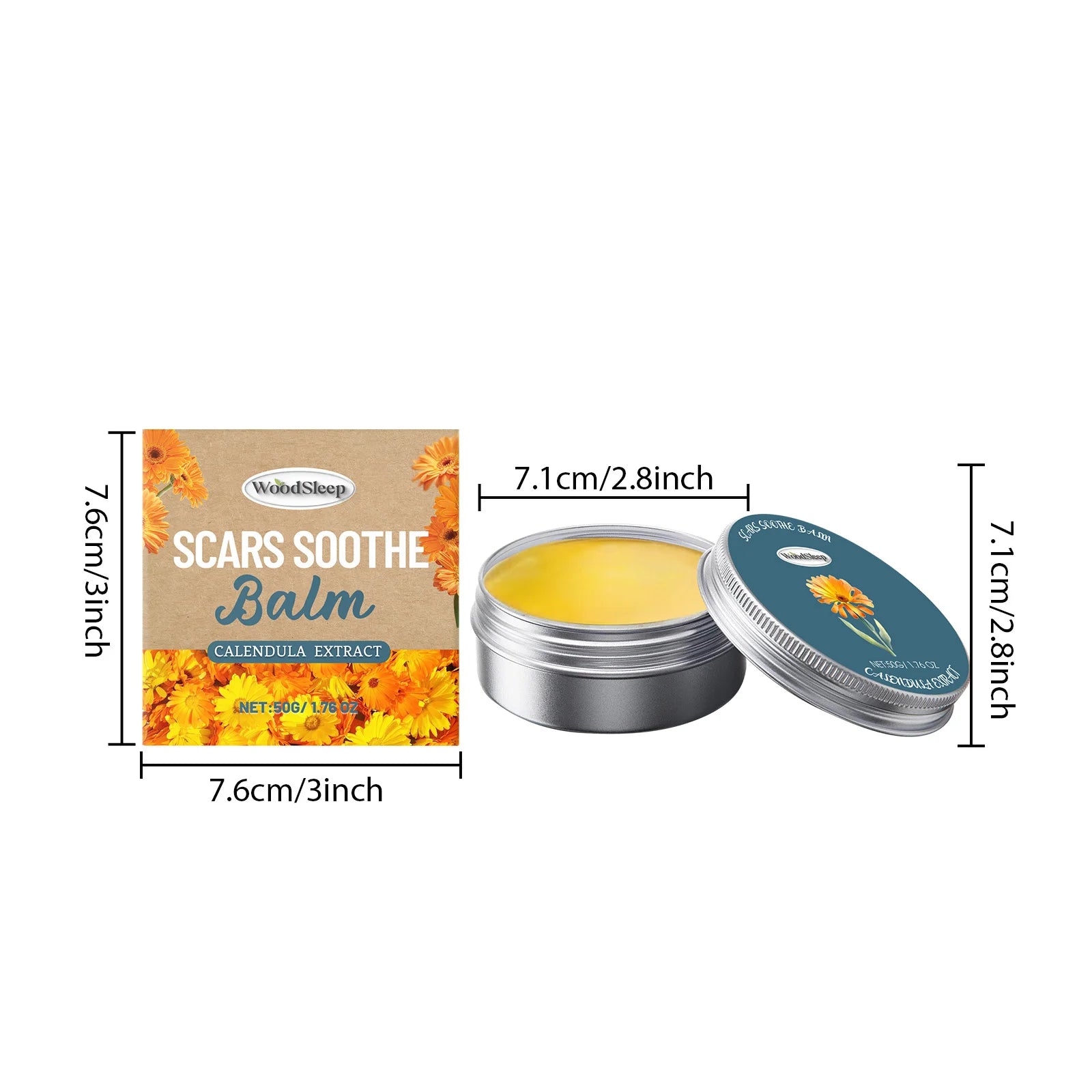 Calendula Anti-Acne Cream – Oil Control, Fade Marks & Pores Acne Face Cream Zpaxo 50g Boxed