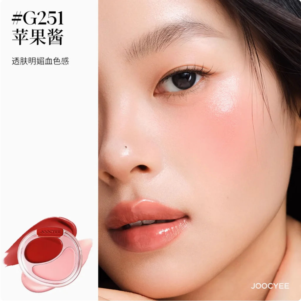 JOOCYEE Dual Blush Cream Duo HIGHLIGHTER Long-lasting Natural-looking Zpaxo G251