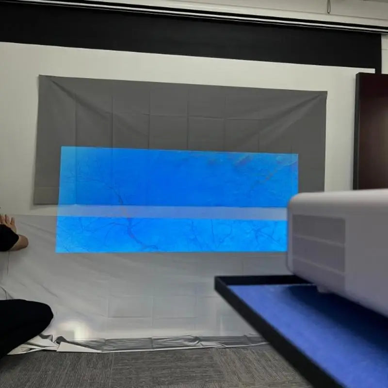 652F Wrinkle Resistant Projection Screen With Optical Coating For Sharply Visuals Zpaxo