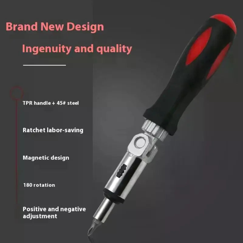 1 Hex Interface Multi-function Magnetic Bit Ratchet Screwdriver Angle Zpaxo