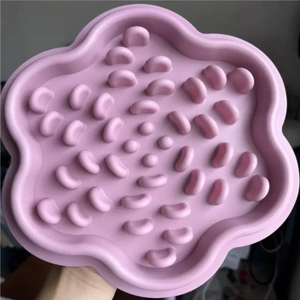 Pet Products Mat For Dogs Cats Slow Food Bowls With Suction Cup Feeding Food Silicone Lick Pad Dog Slow Feeders Treat Dispensing Zpaxo