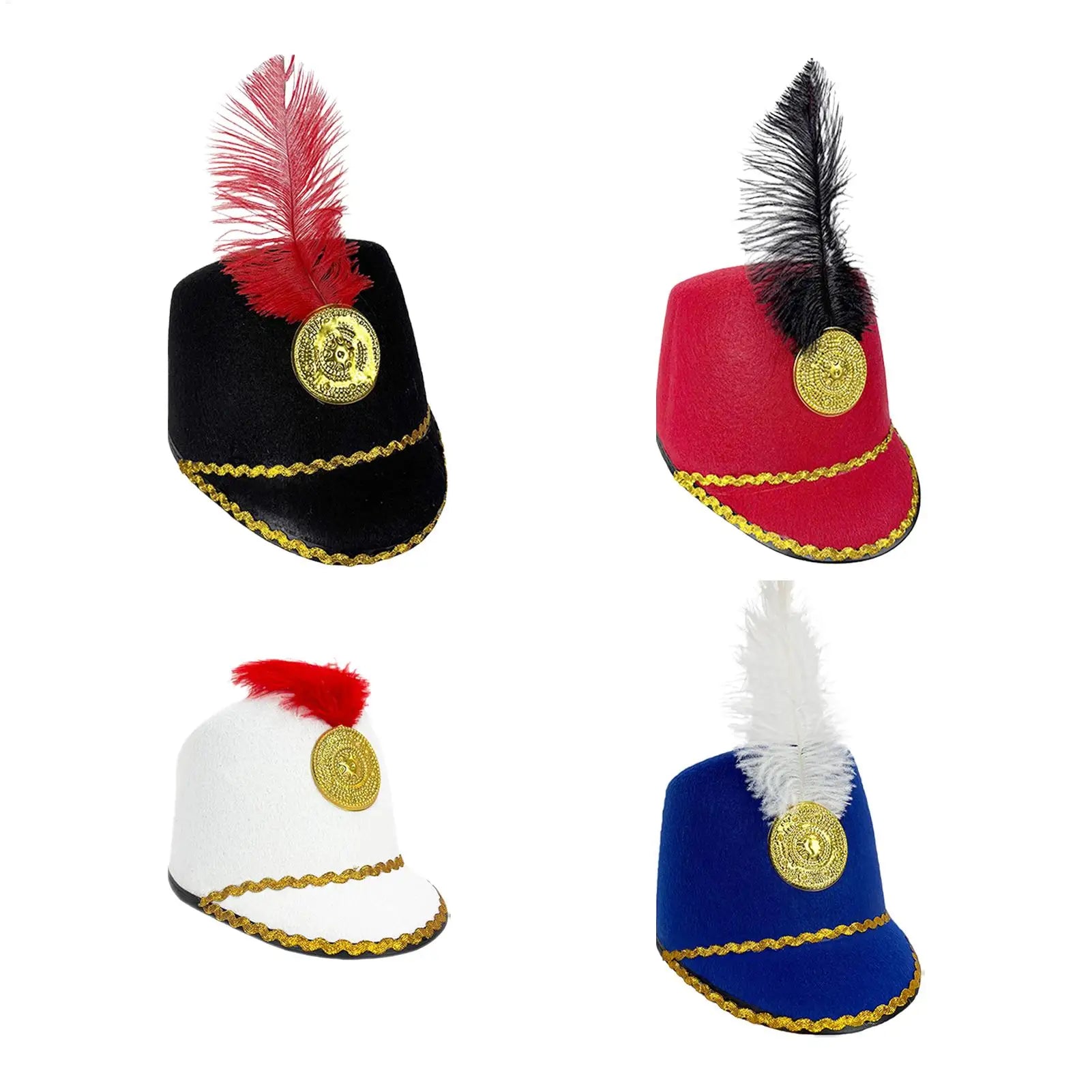 Marching Band Hat Role Play Costume Toy Soldier Caps Festival Party