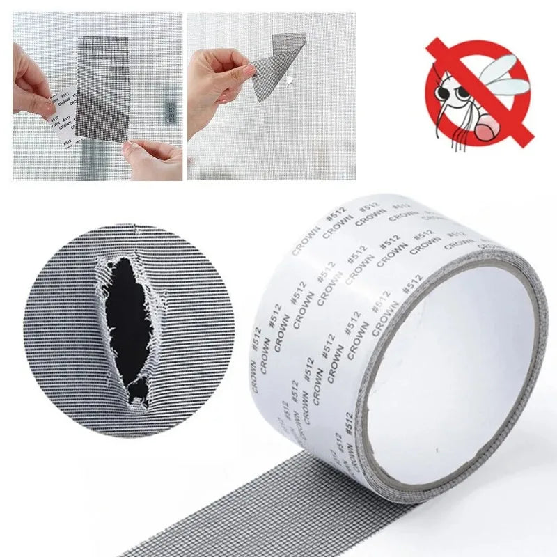 Anti-Mosquito Mesh Window Net Screen Repair Tape Patch Waterproof Self-adhesive Repair Tool Broken Hole New Zpaxo
