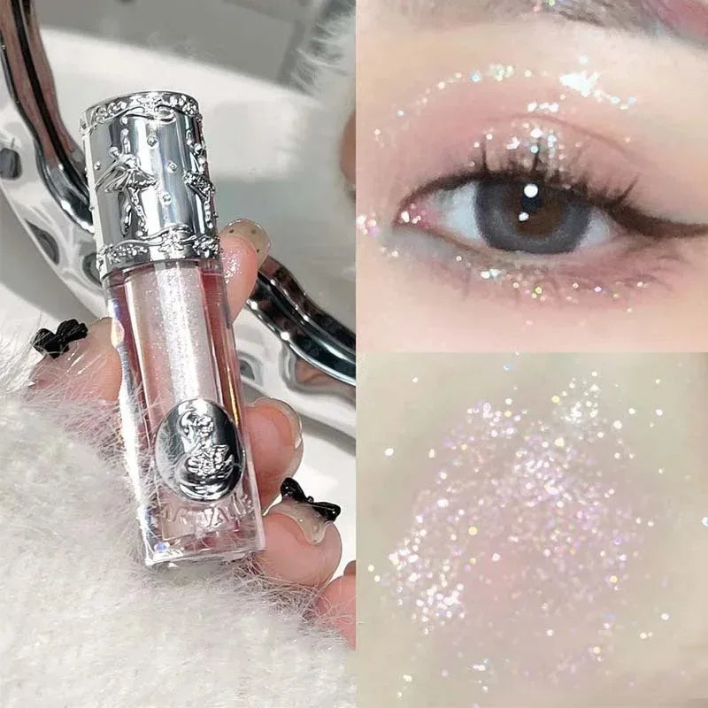 Balletism Glitter Liquid Eyeshadow Pearly Fine Shimmer Long Lasting Sparkling High Gloss Sequin Eye Shadow Lying Silkworm Makeup Zpaxo
